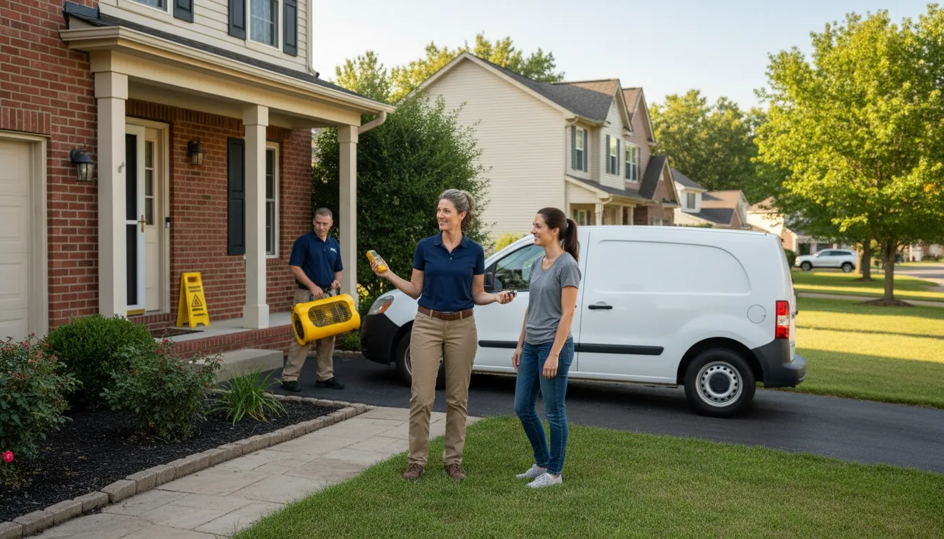 Residential water damage restoration in Effie, LA